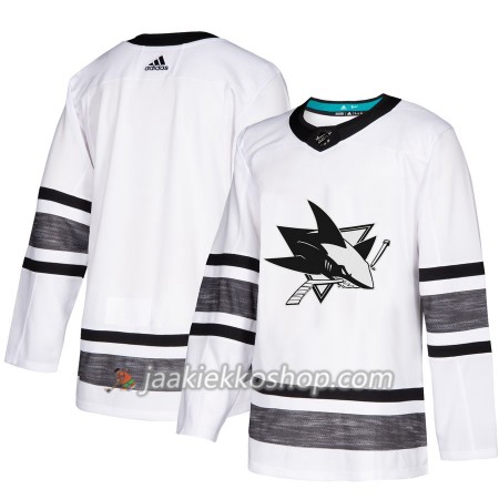 Miehille NHL San Jose Sharks Pelipaita Blank Valkoinen 2019 All-Star Adidas Authentic